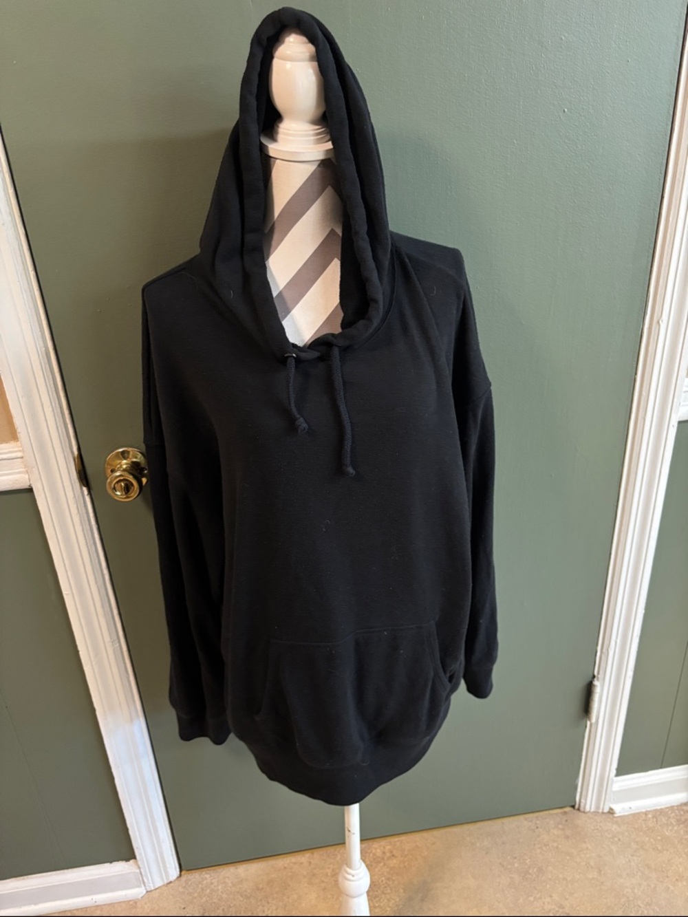 Victoria's Secret Black Hooded Sweatshirt